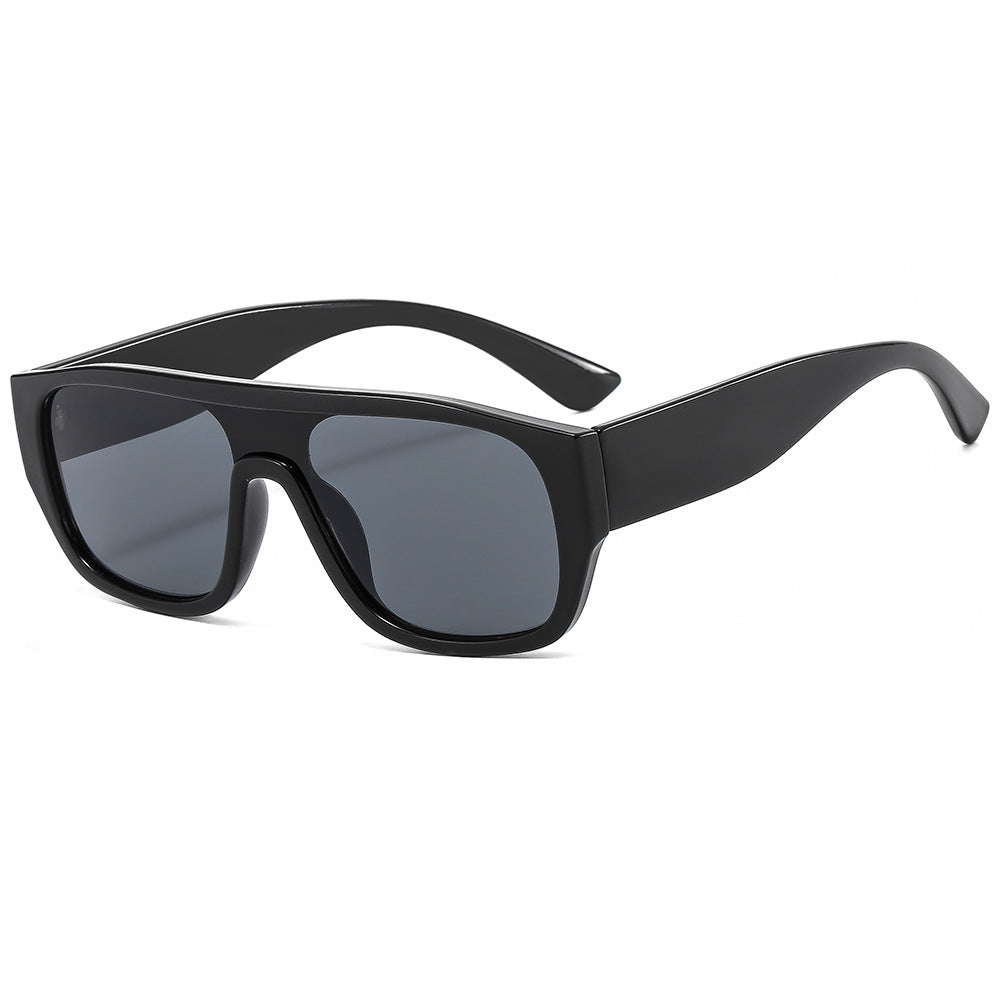 New One Piece Large Frame Square Sunglasses