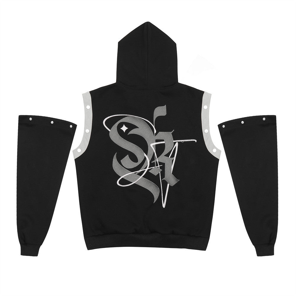 Fashion Letters Printed Hoodie Men