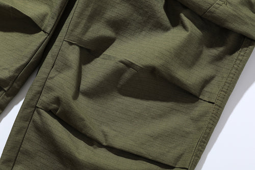 Multi-pocket Cargo Pants Men's Outdoor Pleats