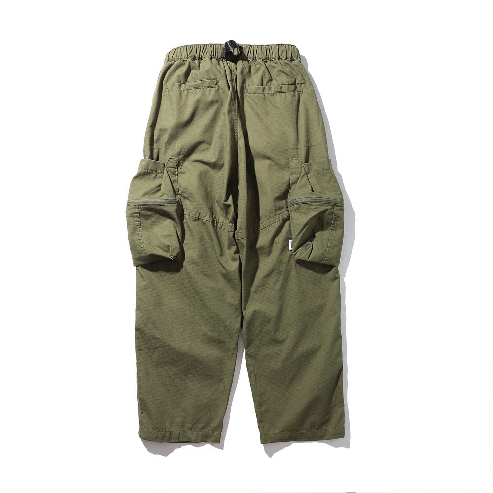 Multi-pocket Cargo Pants Men's Outdoor Pleats