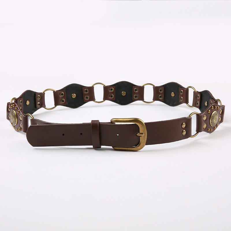 Featured Versatile Retro Buckle Belt Cool Strap Design Accessories