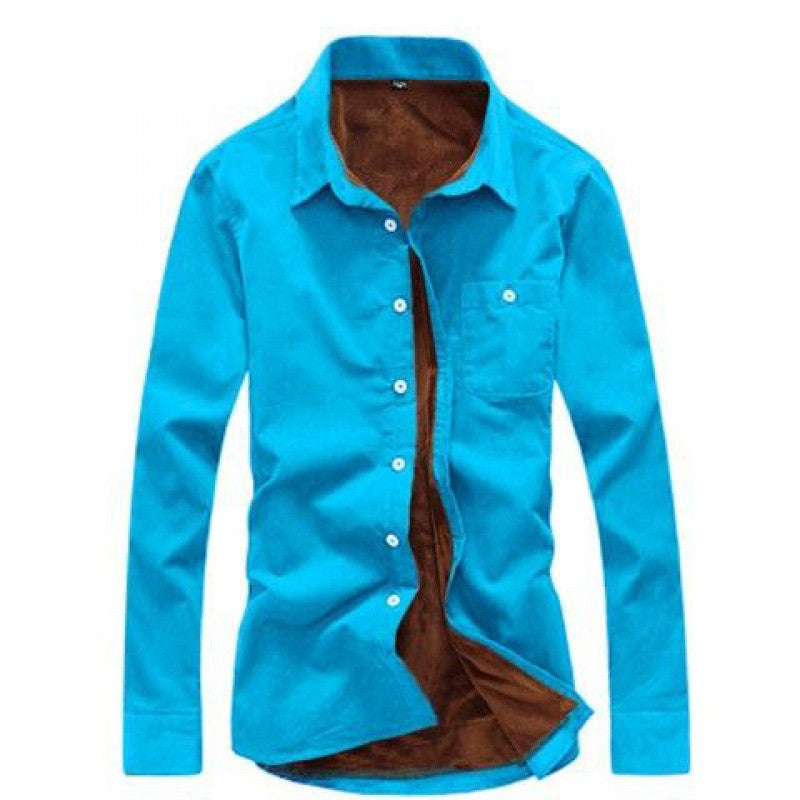 Men Sleeve Shirt Corduroy Fashion Jacket