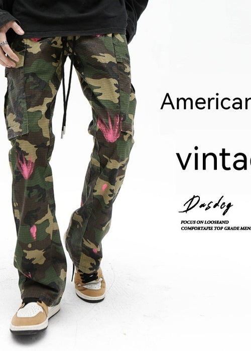 High Street Leisure Cargo Camouflage Pants Male