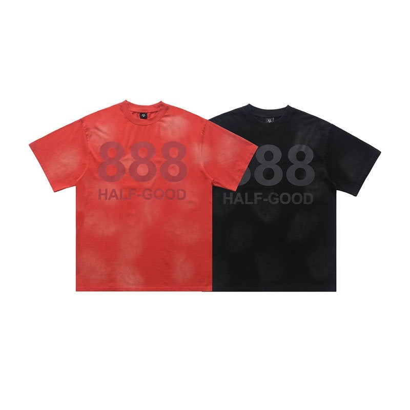 Digital Printing Men's Short-sleeved T-shirt New Men's Summer