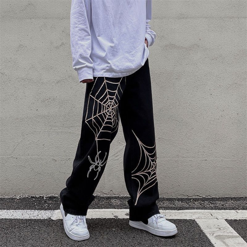 Wide Leg Track Pants Loose Straight Casual Pants