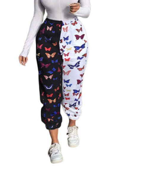 European And American Printed Sports Pants Casual Pants