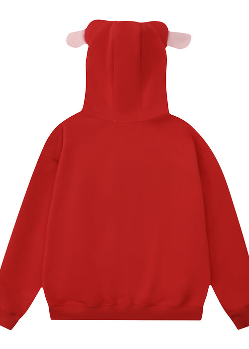 Masked Zipper Hoodie Coat Men