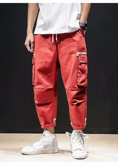 Loose Straight 9 Points Hip Hop Pants