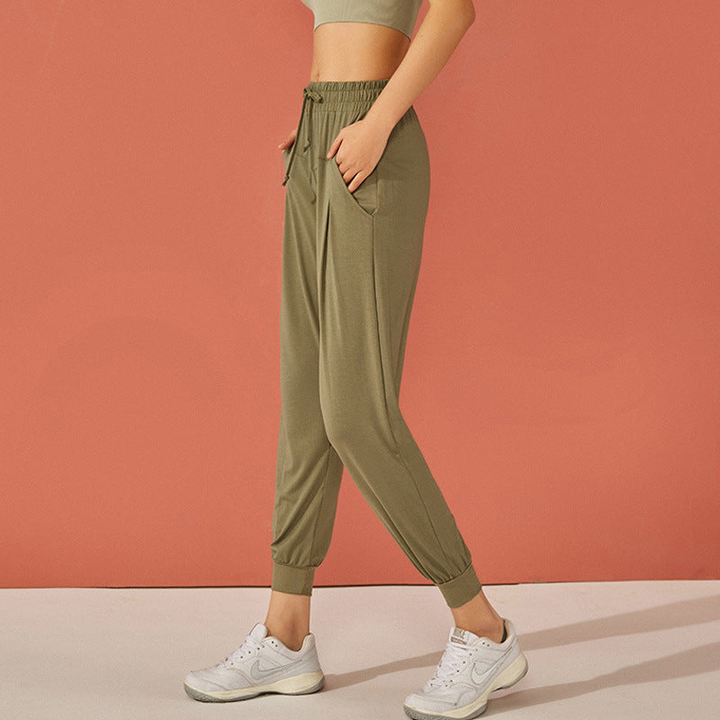 High waist running yoga pants sweatpants