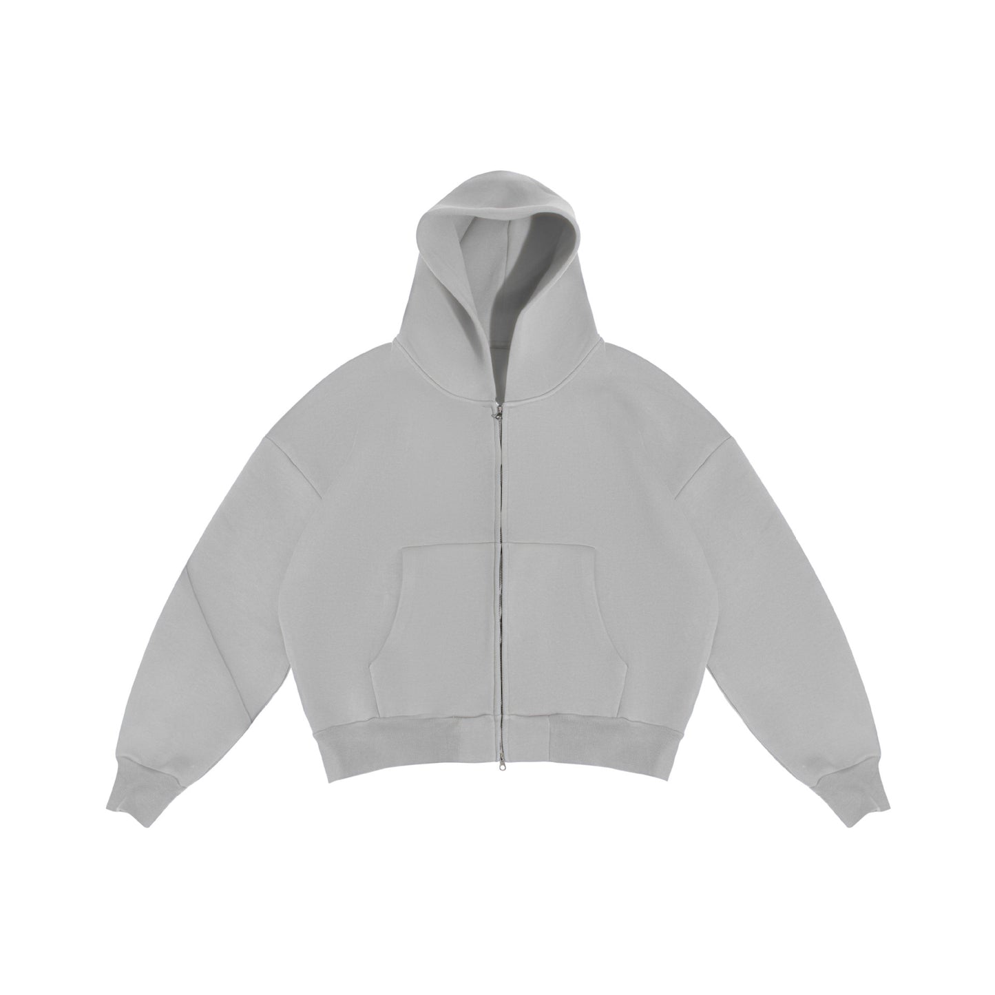 Autumn Winter Street Trendy Casual Solid Color Zipper Hoodie Men