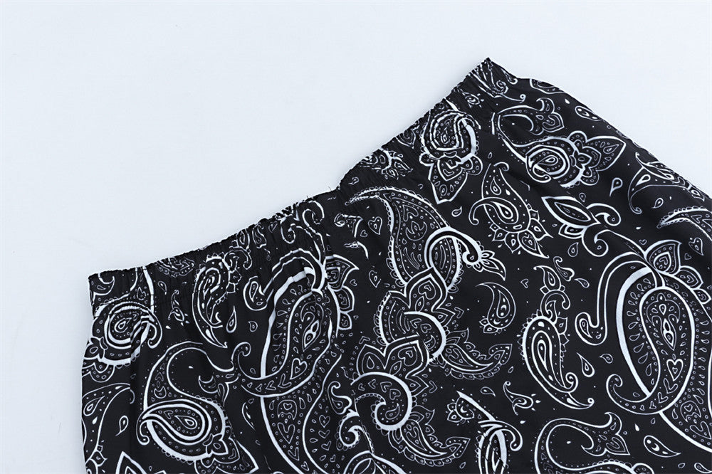 Fashion Paisley Full Printed Shorts Men