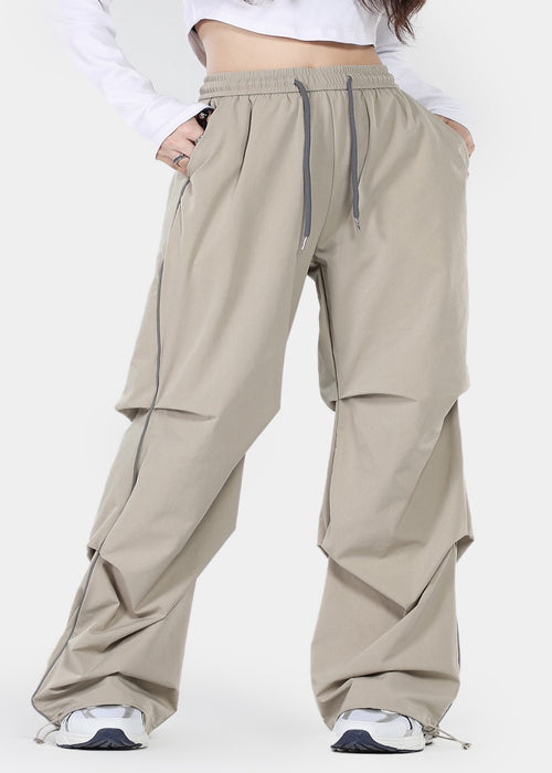 Mop Pants Women's Loose Casual Pleated Paratrooper Pants