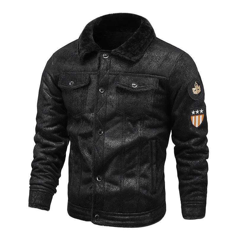 Fleece Lapel Warm And Windproof Men