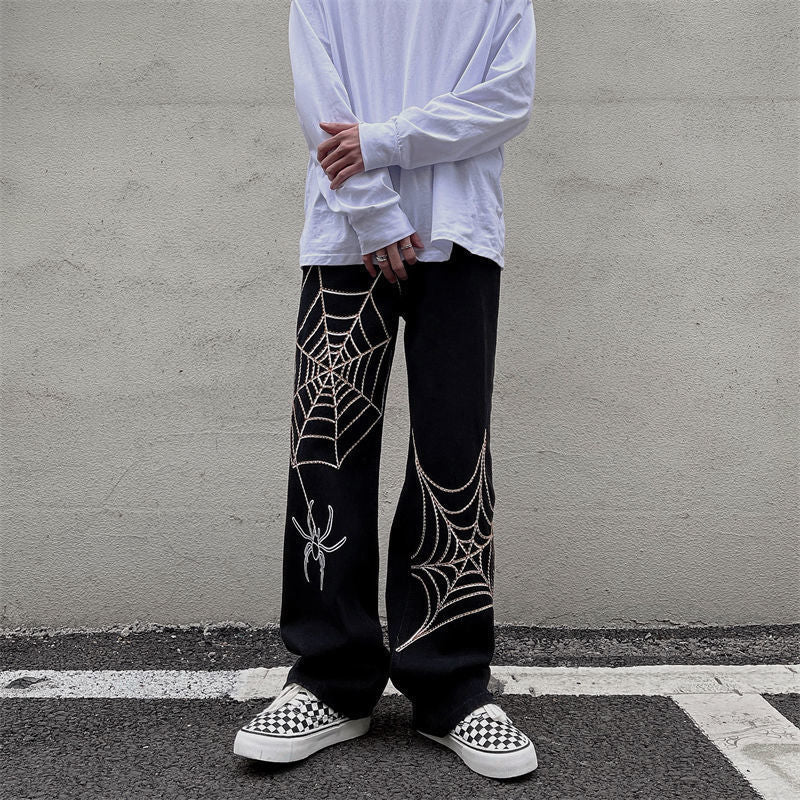 Wide Leg Track Pants Loose Straight Casual Pants