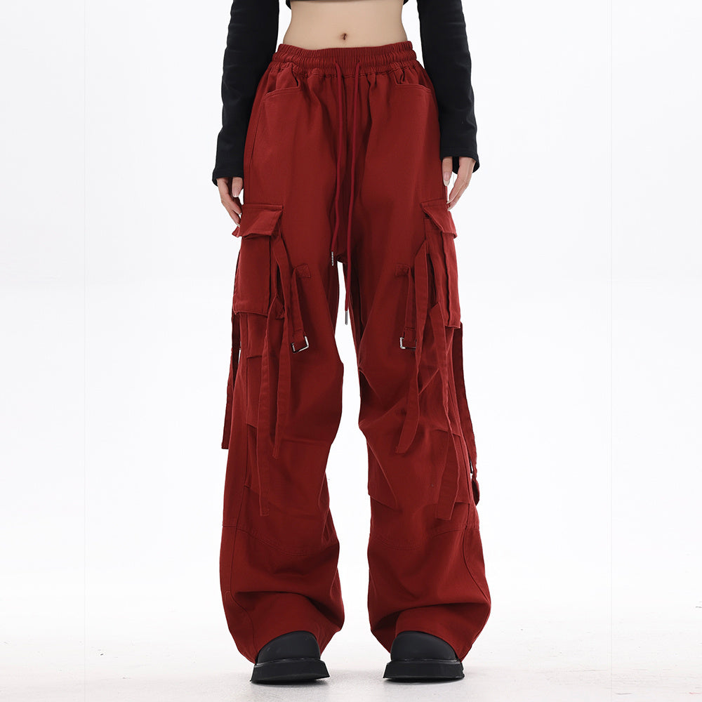 Fashion Loose Casual Wide Leg Mop Pants