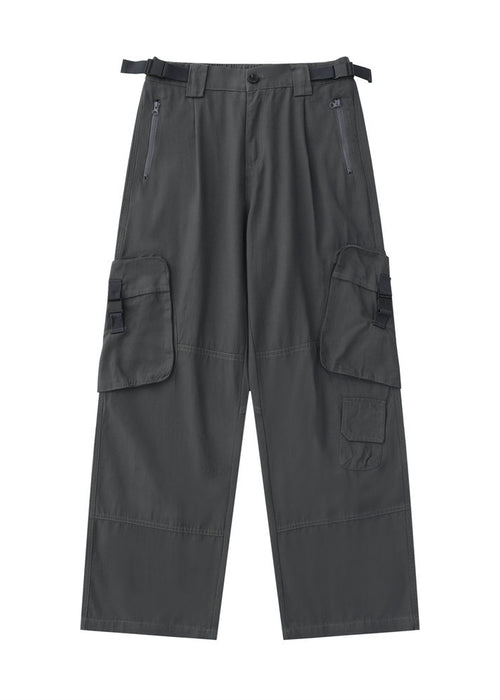 Stylish Multi-pocket Straight Cargo Pants Male