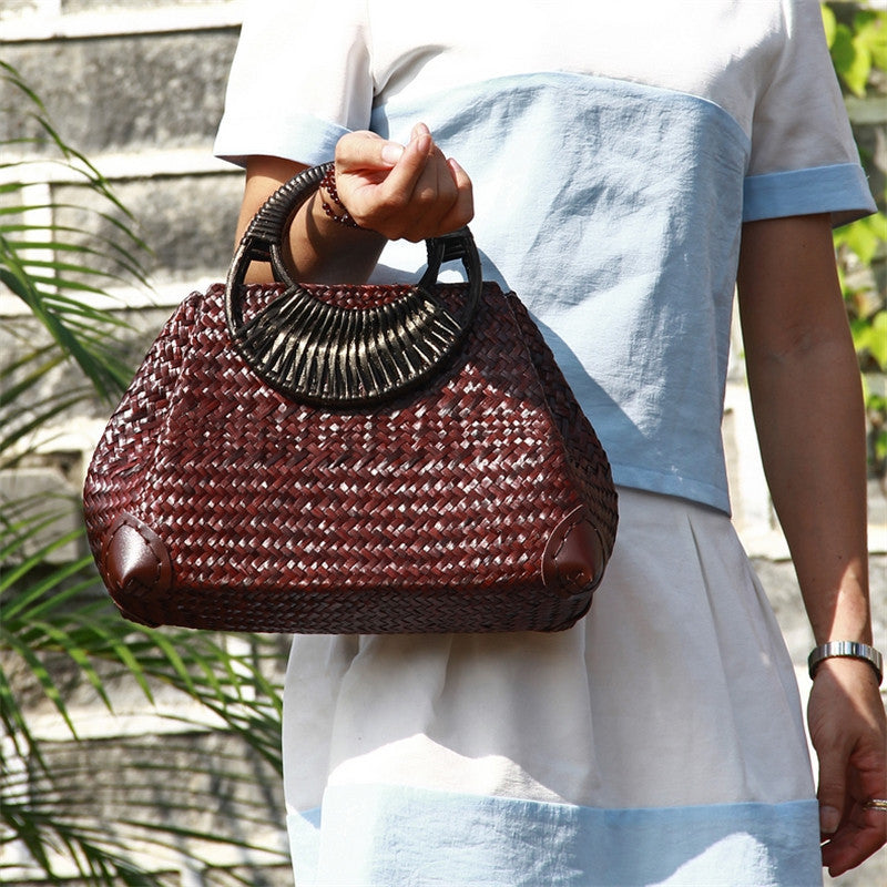 Straw bag women handbag