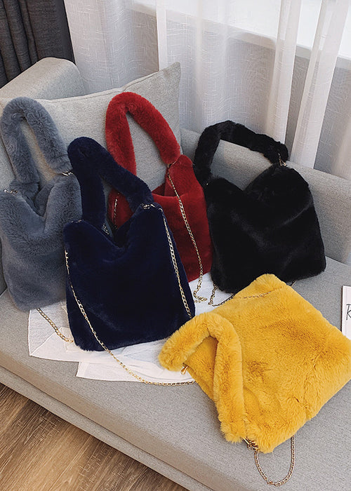 Plush women bag handbag