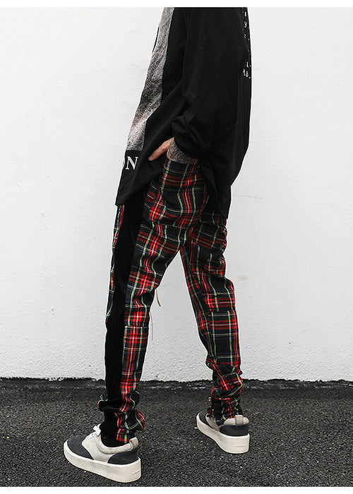 Plaid Track Pants