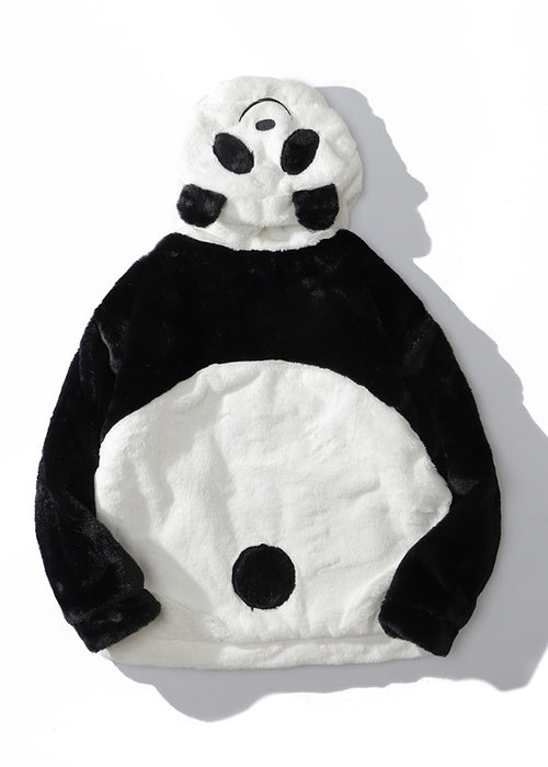 Winter Double-sided Cow Panda Faux Fur Coat On Both Sides