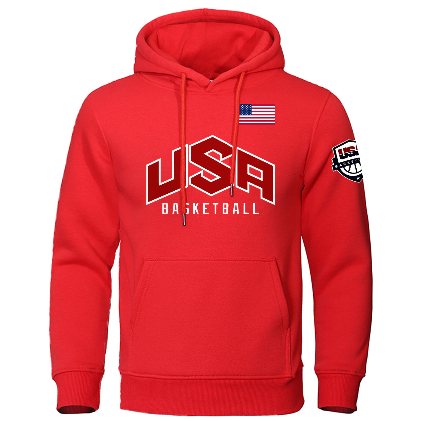 Athlete Print Sports Hoodie Men