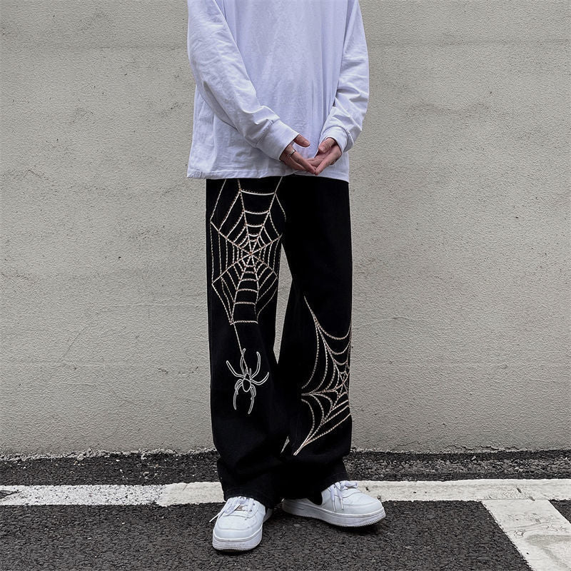 Wide Leg Track Pants Loose Straight Casual Pants