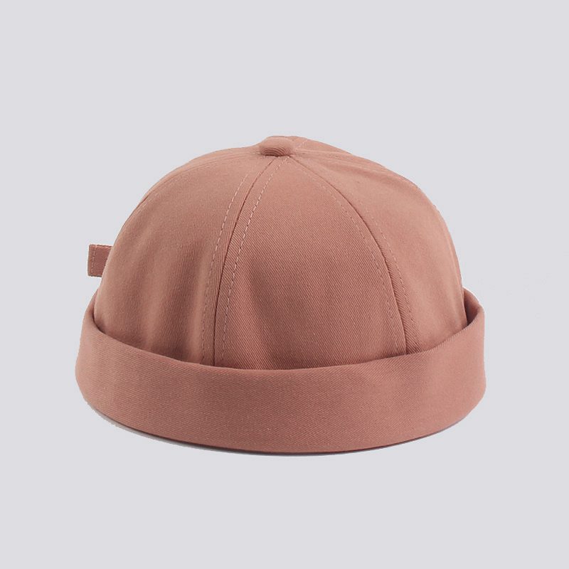 Cotton Retro Solid Color Light Board Landlord Hat Men