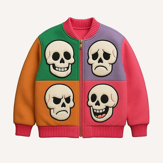 Fashion Casual Printed Baseball Jacket