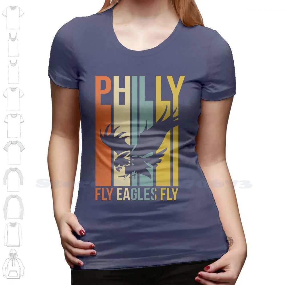 Philadelphia Fly Eagles Fly Philly Football 100% Cotton T-Shirt Football Philly Big Game Fly Eagles Fly