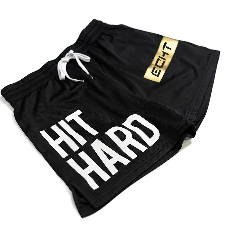 Mens Fashion Shorts Workout Beach Fitness Gym Shorts Men Street Wear Elastic Waist Quick Dry Breathable