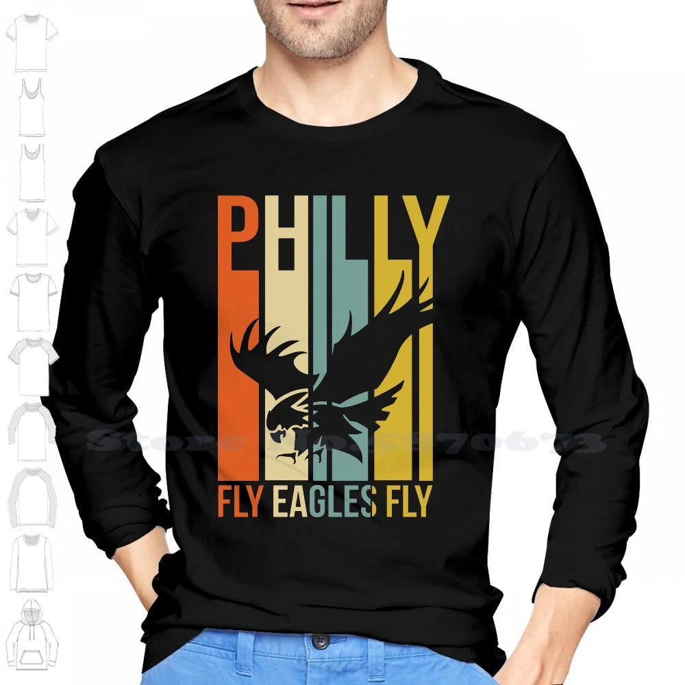 Philadelphia Fly Eagles Fly Philly Football 100% Cotton T-Shirt Football Philly Big Game Fly Eagles Fly