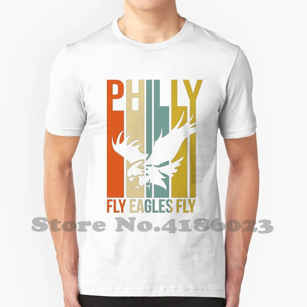 Philadelphia Fly Eagles Fly Philly Football 100% Cotton T-Shirt Football Philly Big Game Fly Eagles Fly