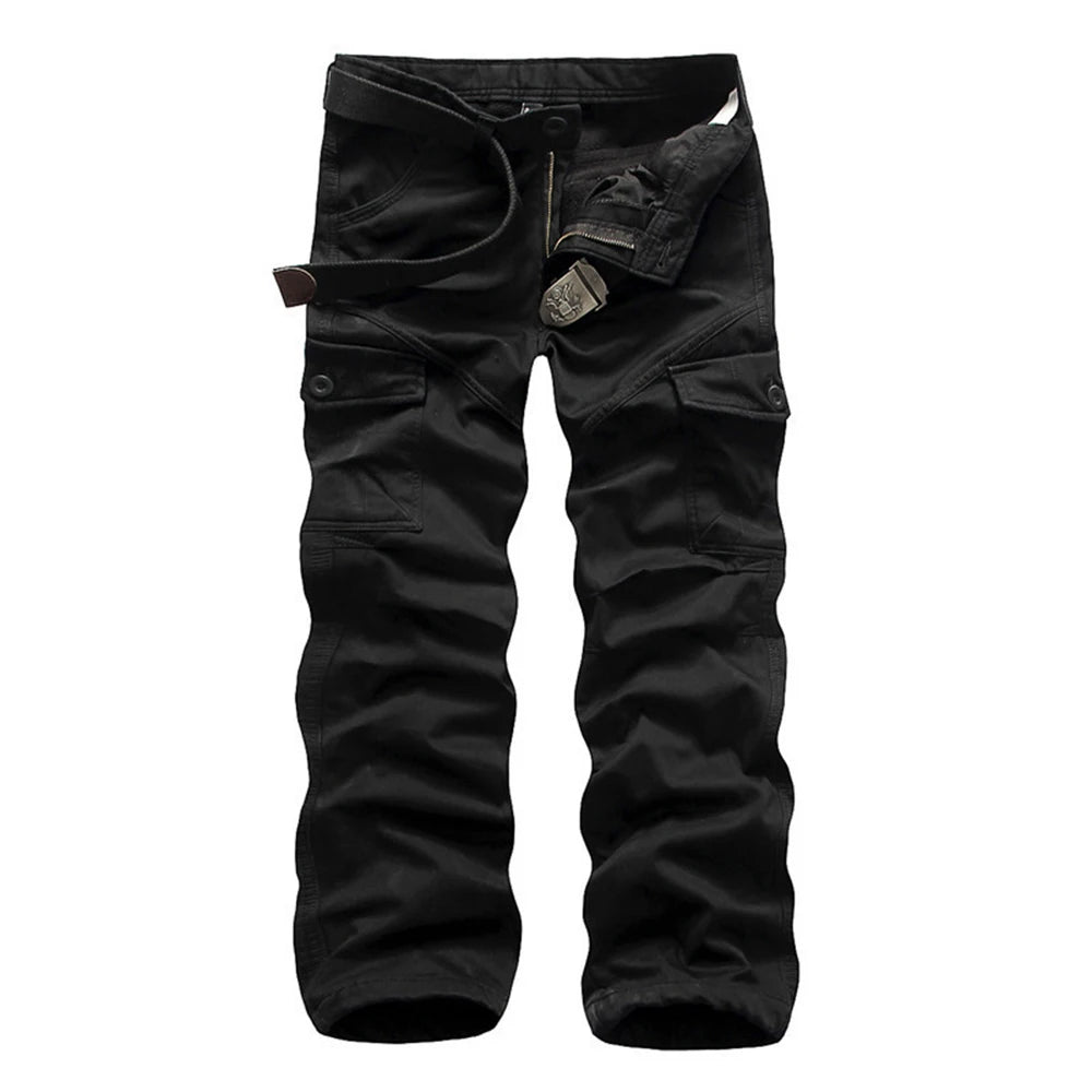 HoHigh quality men's jeans camouflage hunting pants multi-pocket men's army pants (without belt)