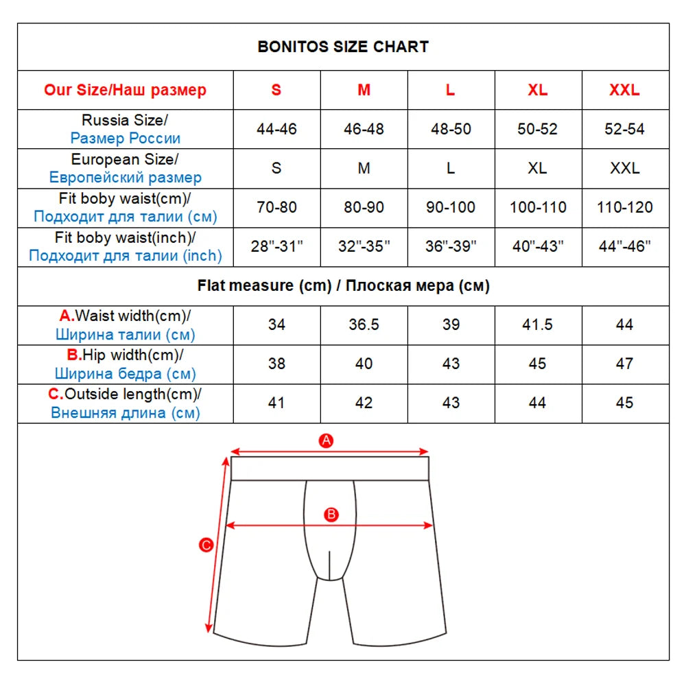 Long Leg Shorts Boxer Men’s Underwear Men's Underwear Men Panties Men Underpants Boxershorts High Quality Natural Cotton Sexy