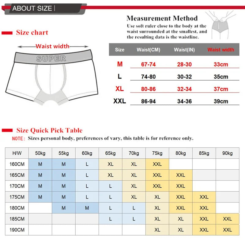 Superbody Men's Underwear Boxer Shorts Trunks Cotton High Quality Underwear Men Brand Clothing Shorts Men Boxers Home Sleep Wear