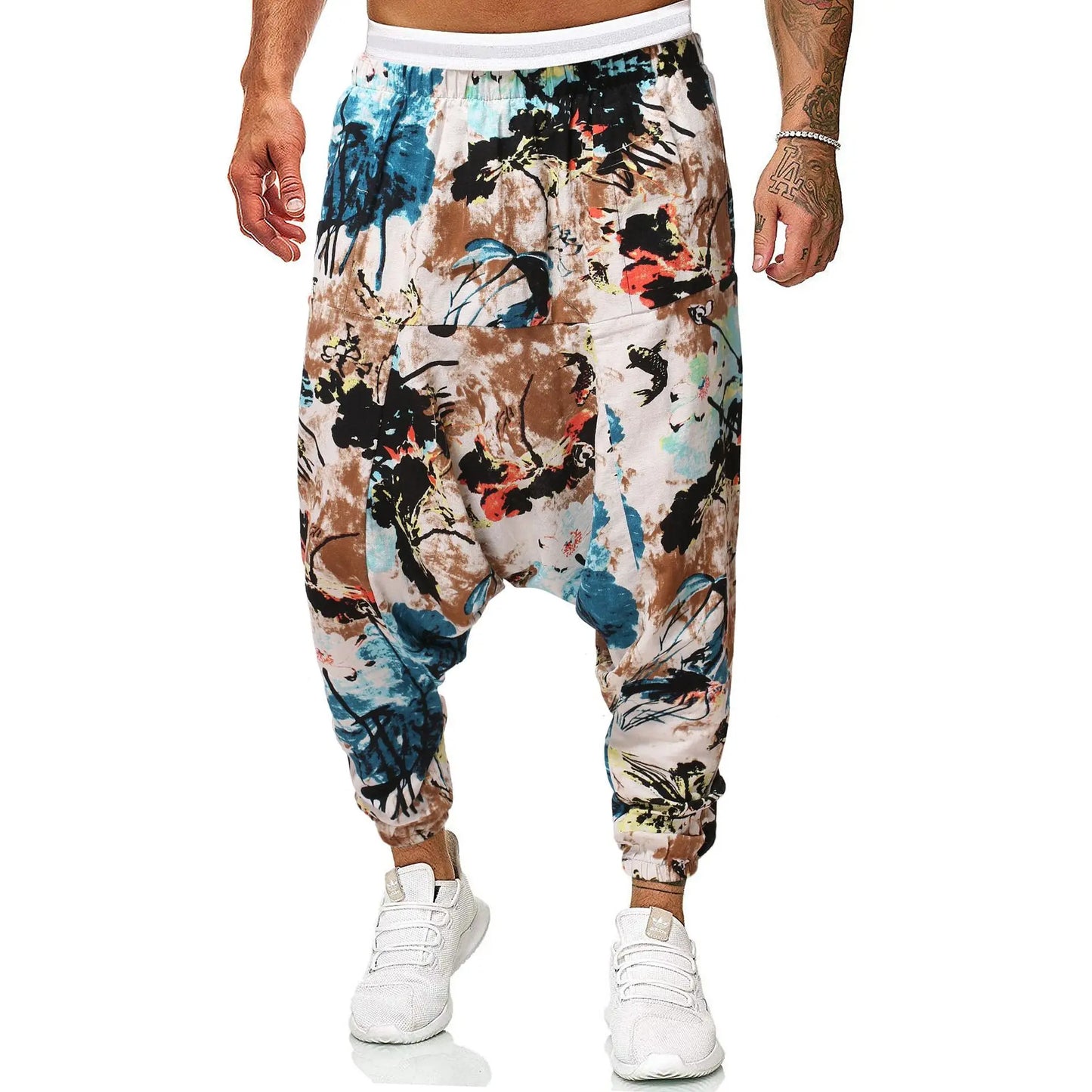 Men Baggy Harem Pants Men Hip-hop Women Wide Leg Trousers Male Casual Vintage Long Pants Pantalones Hombre