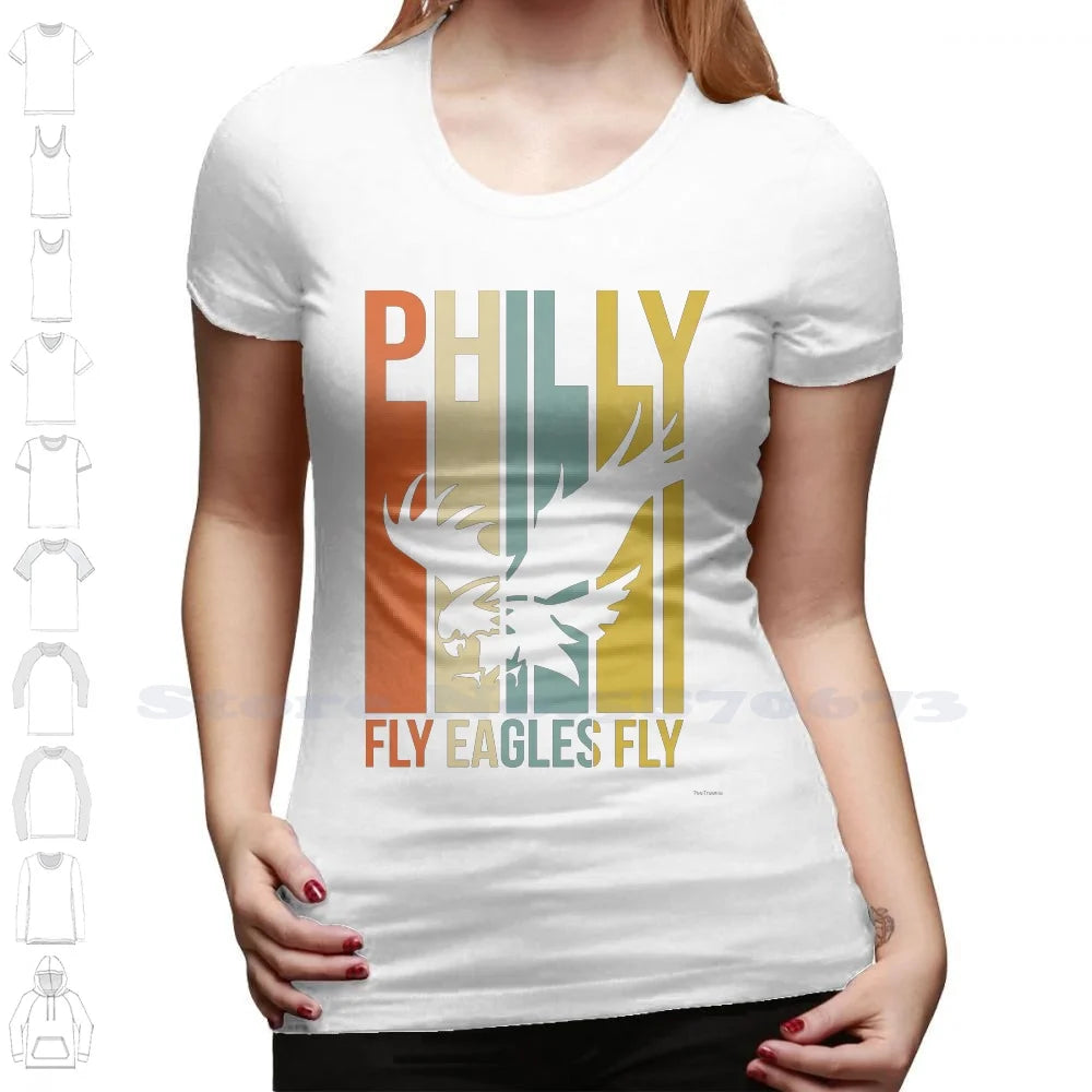 Philadelphia Fly Eagles Fly Philly Football 100% Cotton T-Shirt Football Philly Big Game Fly Eagles Fly