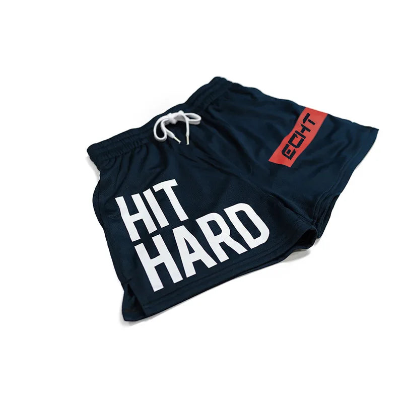 Mens Fashion Shorts Workout Beach Fitness Gym Shorts Men Street Wear Elastic Waist Quick Dry Breathable