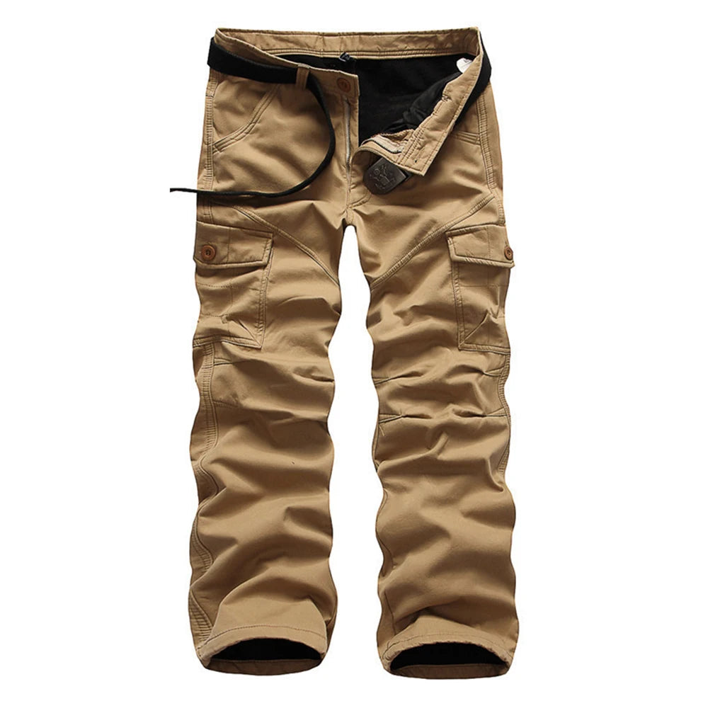 HoHigh quality men's jeans camouflage hunting pants multi-pocket men's army pants (without belt)