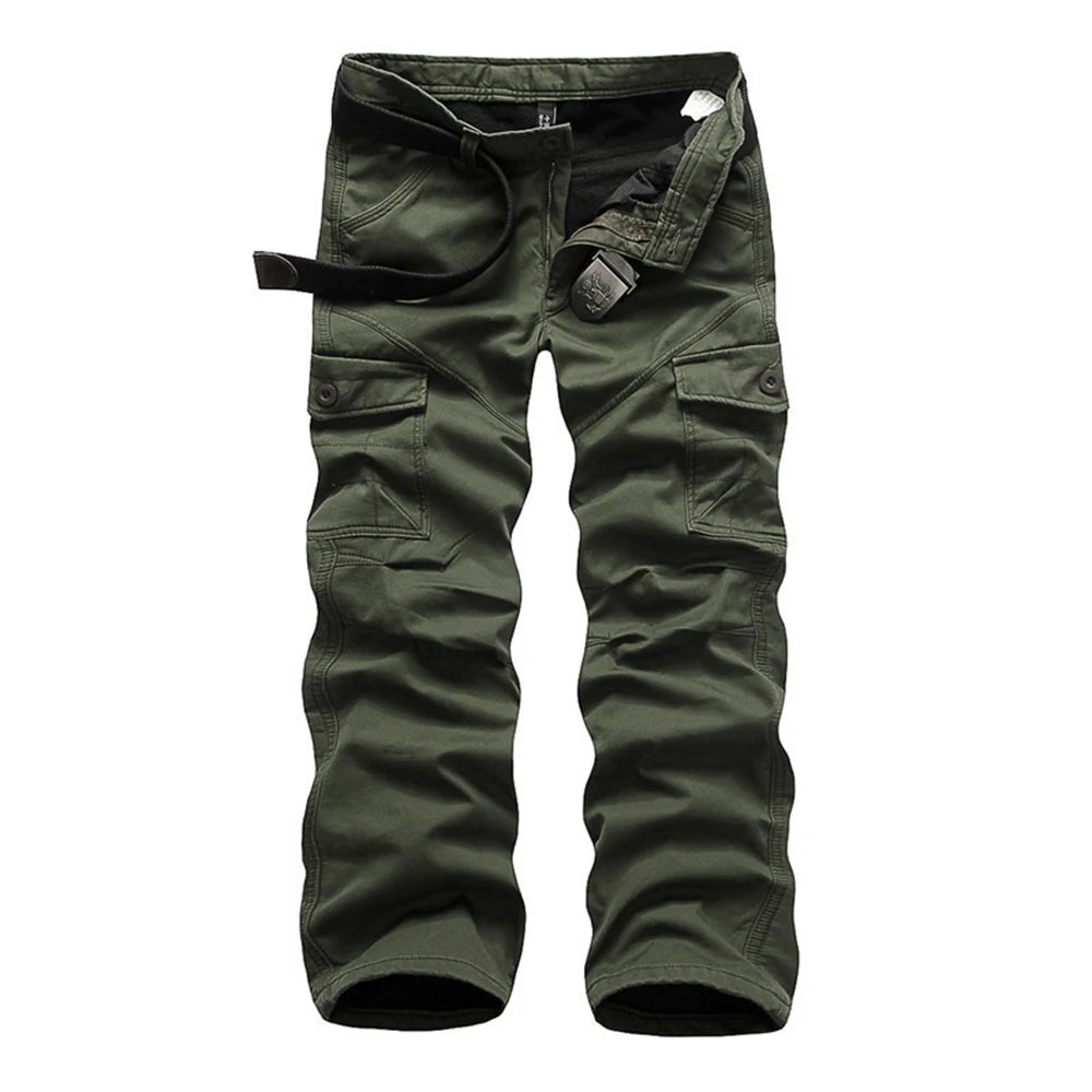 HoHigh quality men's jeans camouflage hunting pants multi-pocket men's army pants (without belt)