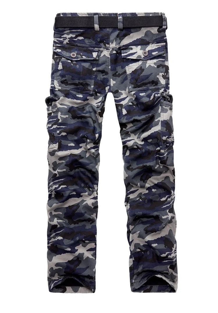 HoHigh quality men's jeans camouflage hunting pants multi-pocket men's army pants (without belt)