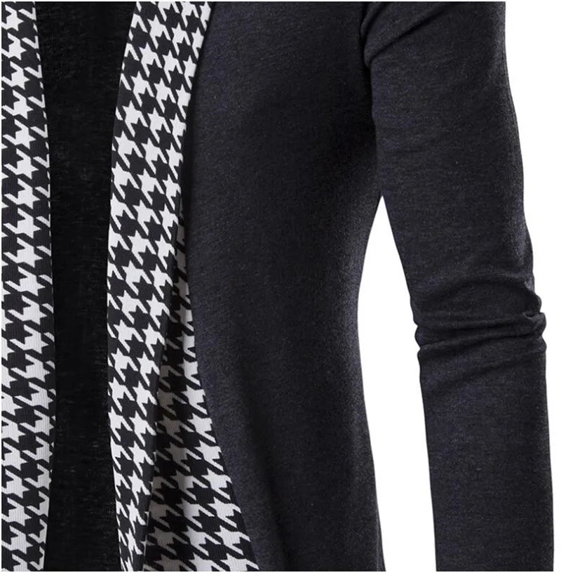 New Autumn Winter Classic Cuff Knit Cardigan Men's Sweaters High Quality Men Knitted Coats Male Knitwears