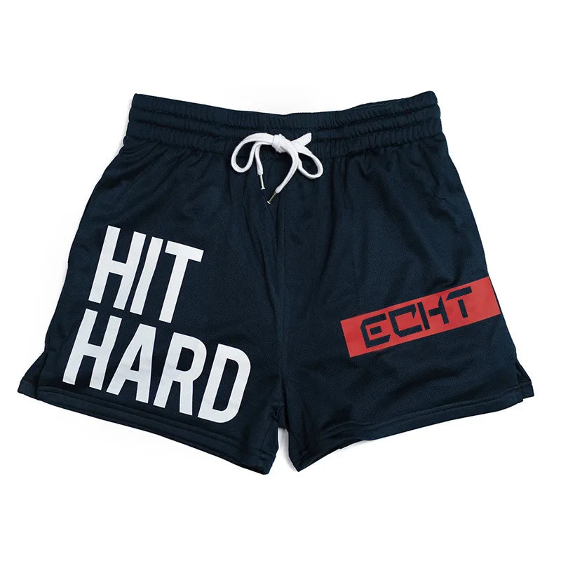 Mens Fashion Shorts Workout Beach Fitness Gym Shorts Men Street Wear Elastic Waist Quick Dry Breathable