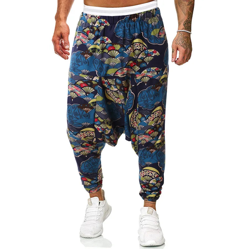 Men Baggy Harem Pants Men Hip-hop Women Wide Leg Trousers Male Casual Vintage Long Pants Pantalones Hombre