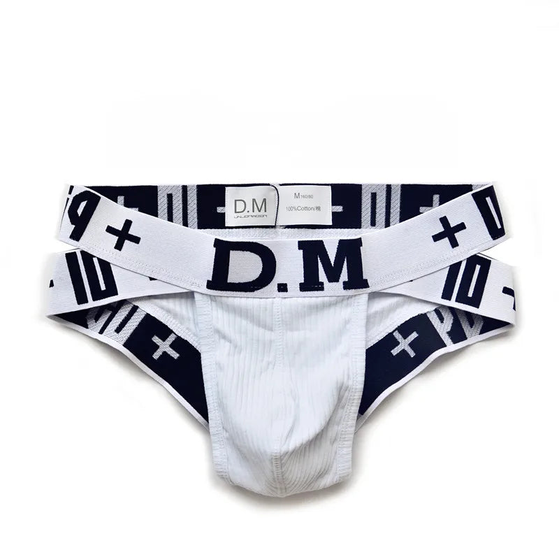 E likable new youth letters men's underwear fashion sexy comfortable breathable low waist cotton briefs