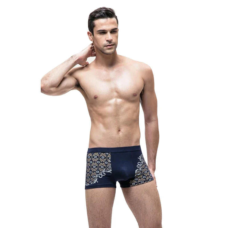 Large size 2XL-7XL men's underwear quality modal flat angle breathable bamboo fiber tide youth plus fertilizer XL men's boxer