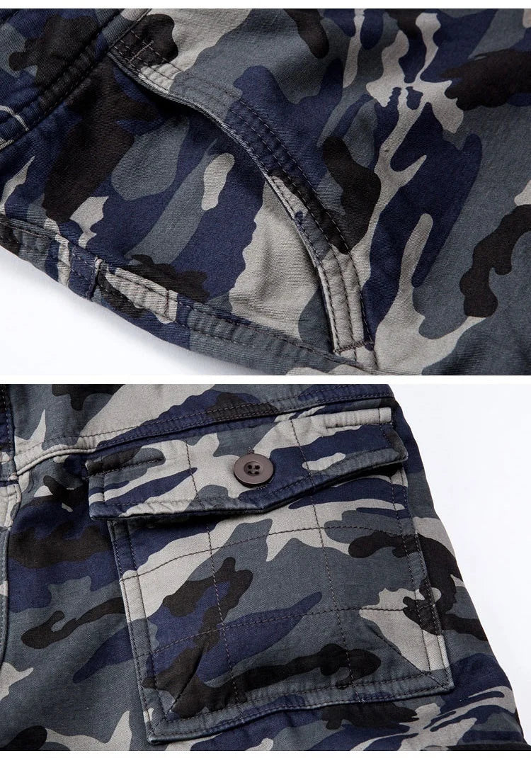 HoHigh quality men's jeans camouflage hunting pants multi-pocket men's army pants (without belt)