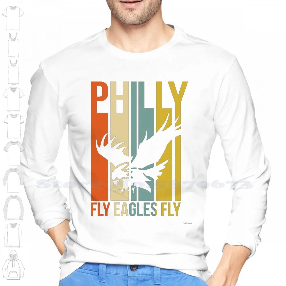 Philadelphia Fly Eagles Fly Philly Football 100% Cotton T-Shirt Football Philly Big Game Fly Eagles Fly