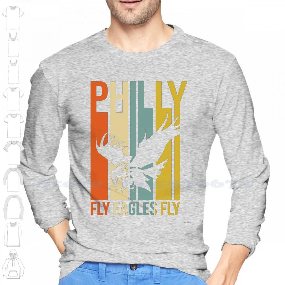 Philadelphia Fly Eagles Fly Philly Football 100% Cotton T-Shirt Football Philly Big Game Fly Eagles Fly