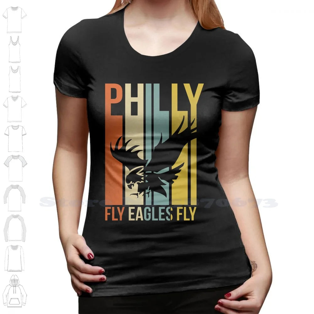 Philadelphia Fly Eagles Fly Philly Football 100% Cotton T-Shirt Football Philly Big Game Fly Eagles Fly